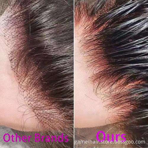 GMwigs 180% Density Human Lace Front Wigs 12A Grade Silky Straight Pre Plucked 13x4 4x4 Transparent Frontal Raw Indian Hair Wig